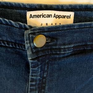 High Waisted Navy Blue American Apparel Jeans